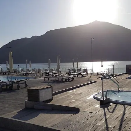 Daire Italian Lakes Ground Floor With Pool Maccagno